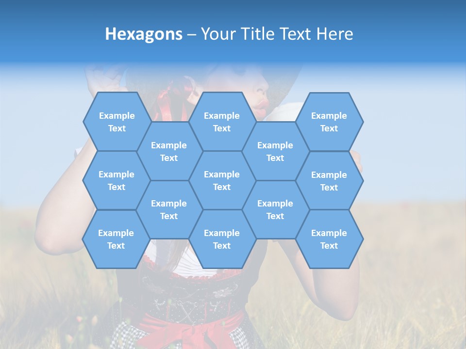 Girl Nature Jar PowerPoint Template