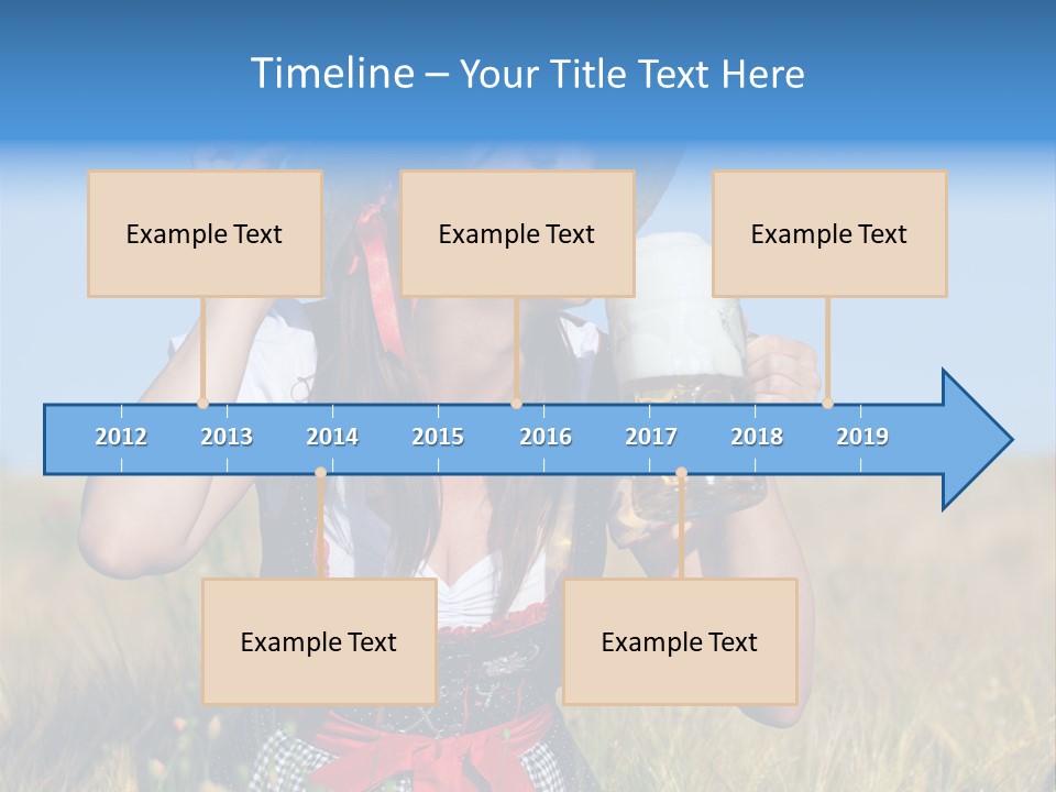 Girl Nature Jar PowerPoint Template