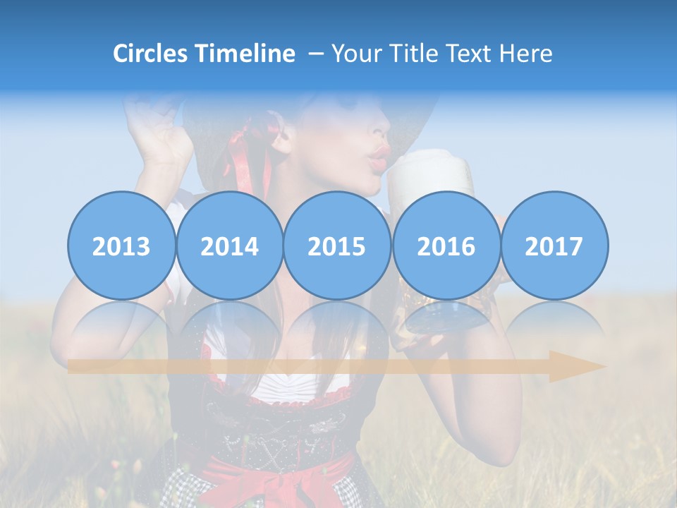 Girl Nature Jar PowerPoint Template