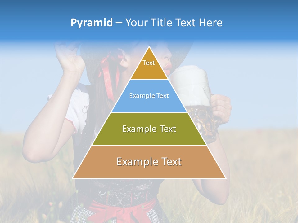 Girl Nature Jar PowerPoint Template