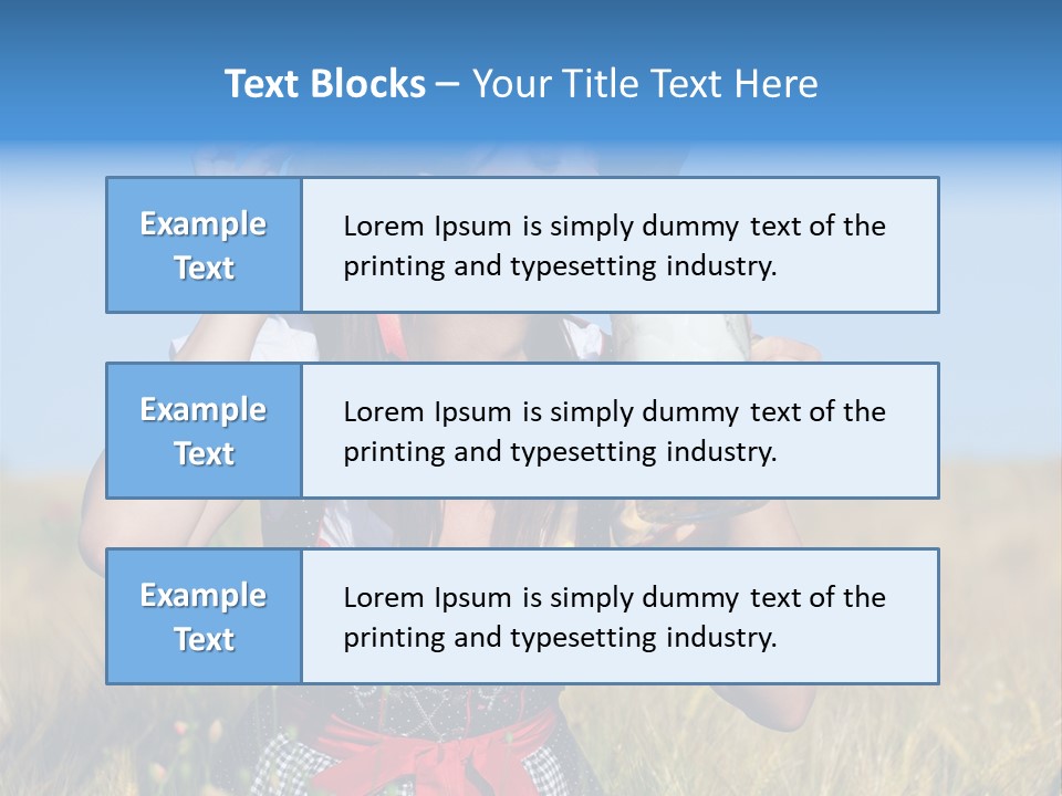 Girl Nature Jar PowerPoint Template