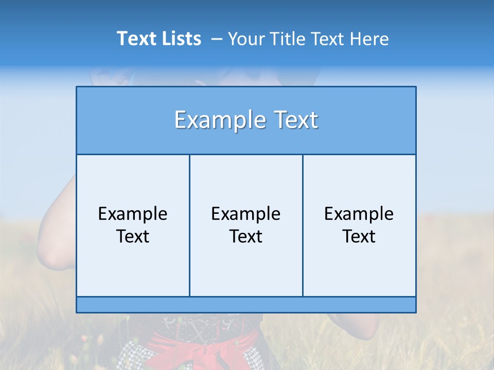 Girl Nature Jar PowerPoint Template