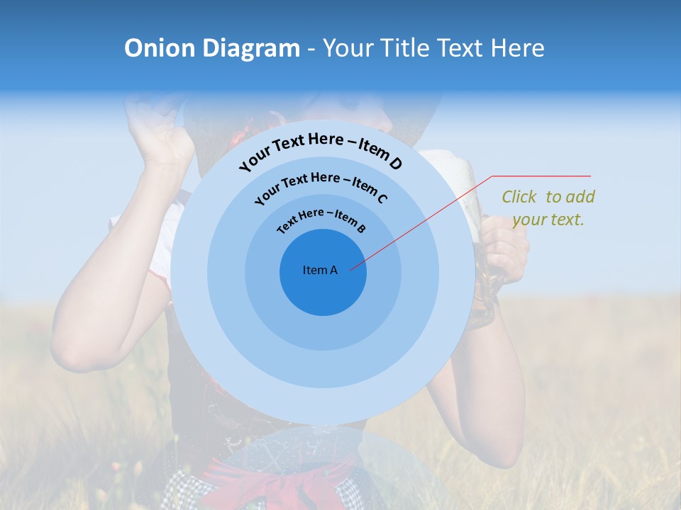 Girl Nature Jar PowerPoint Template