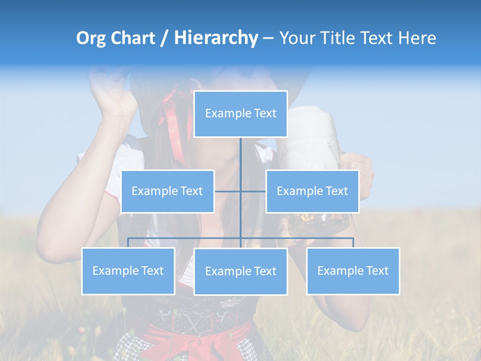 Girl Nature Jar PowerPoint Template