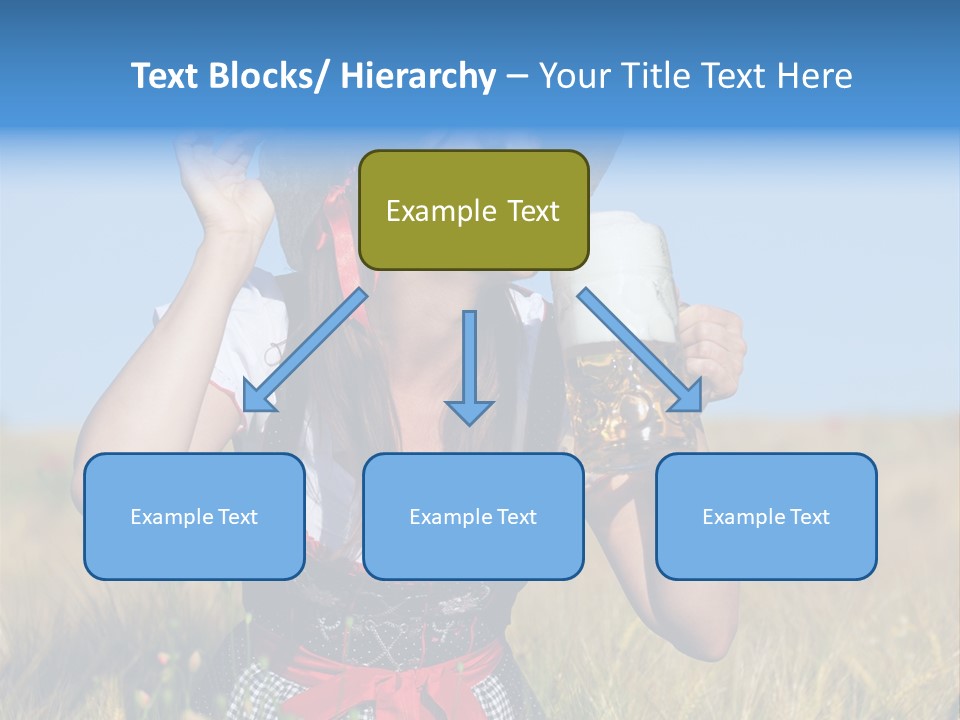 Girl Nature Jar PowerPoint Template