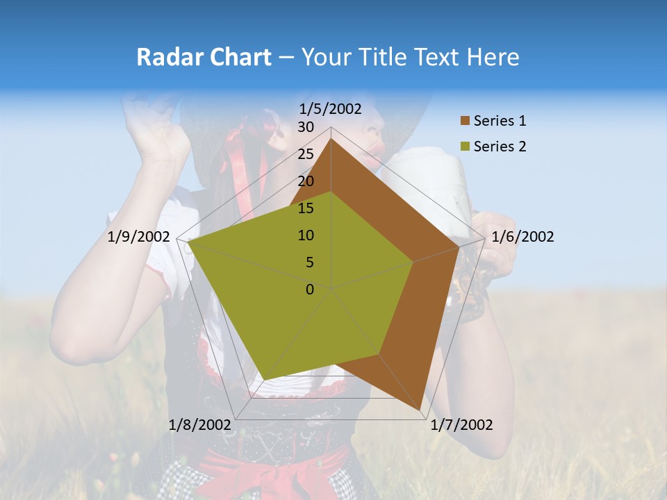 Girl Nature Jar PowerPoint Template