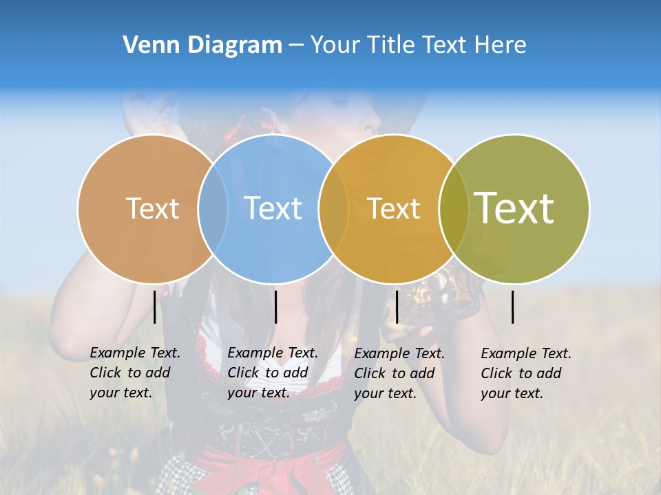 Girl Nature Jar PowerPoint Template