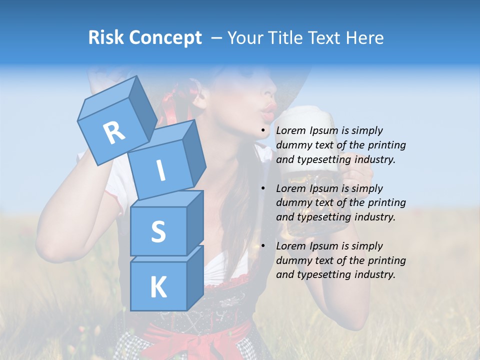 Girl Nature Jar PowerPoint Template