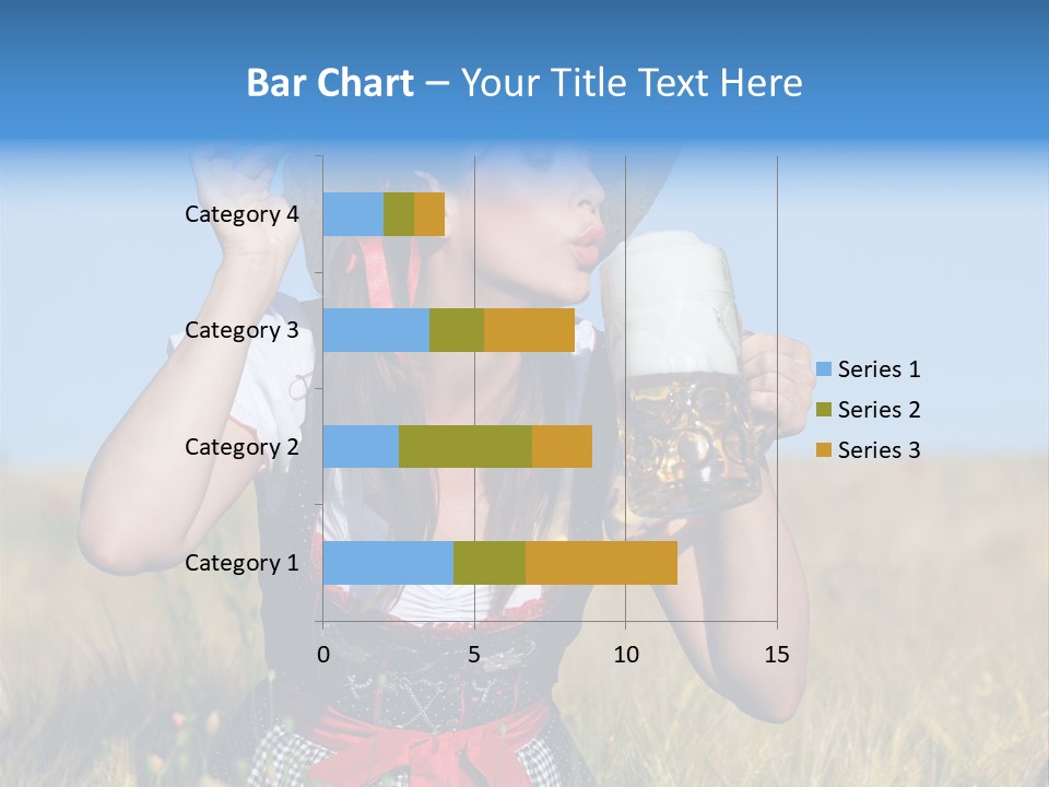 Girl Nature Jar PowerPoint Template