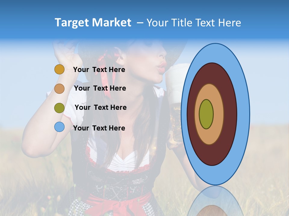 Girl Nature Jar PowerPoint Template