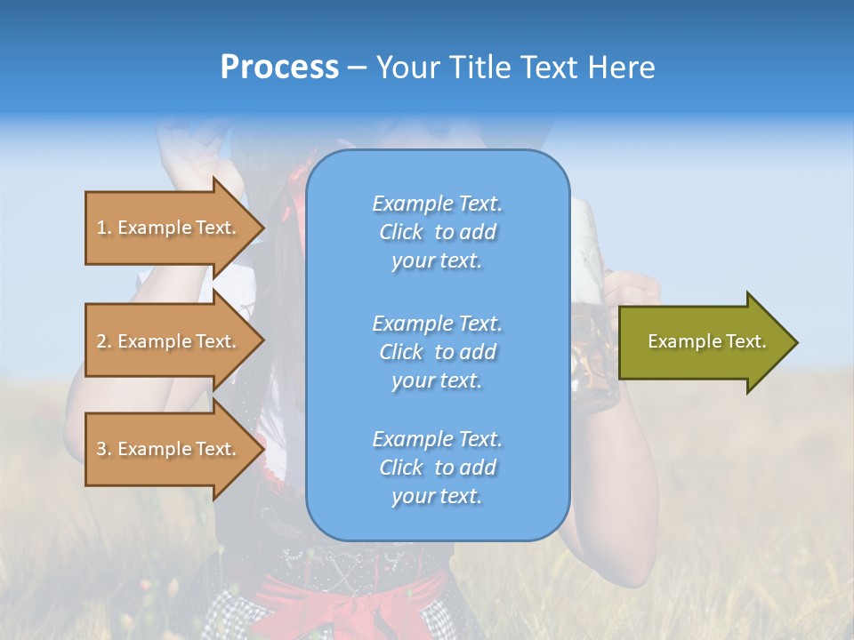Girl Nature Jar PowerPoint Template
