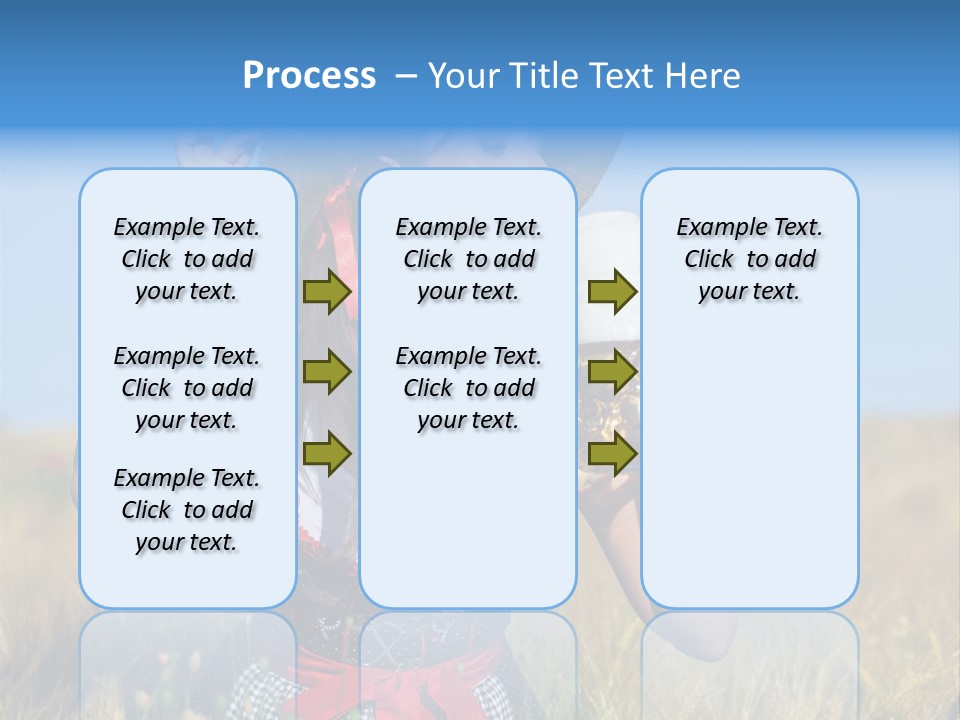 Girl Nature Jar PowerPoint Template