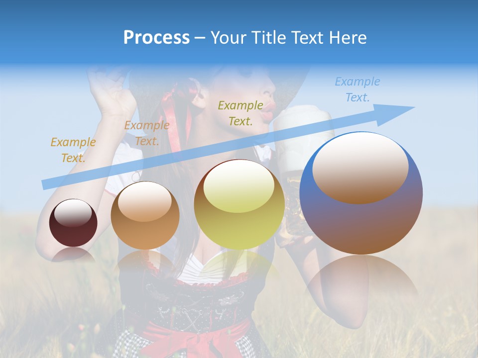 Girl Nature Jar PowerPoint Template