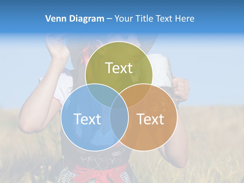 Girl Nature Jar PowerPoint Template