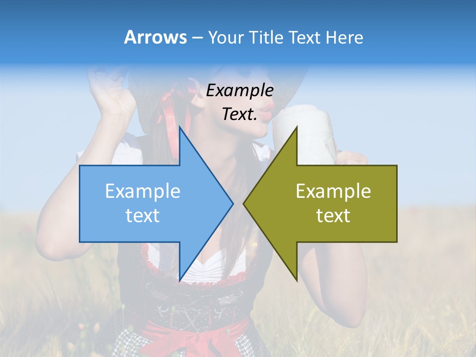 Girl Nature Jar PowerPoint Template