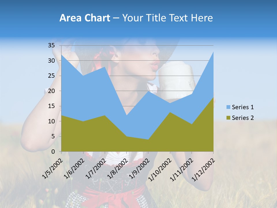 Girl Nature Jar PowerPoint Template