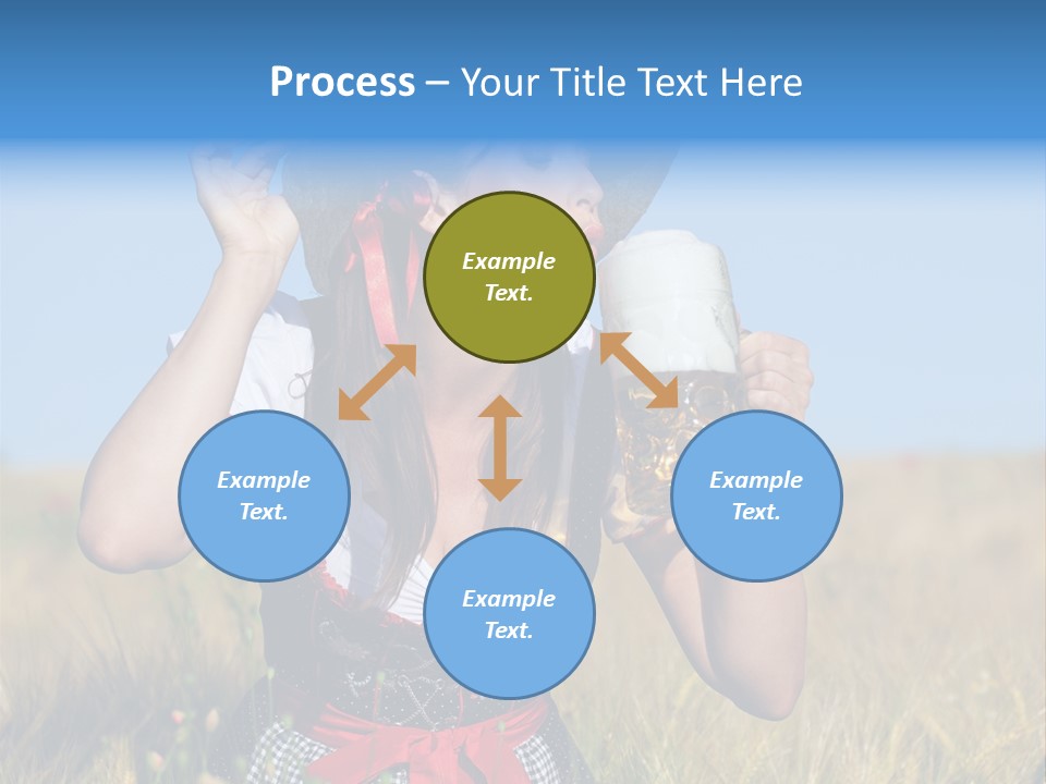 Girl Nature Jar PowerPoint Template