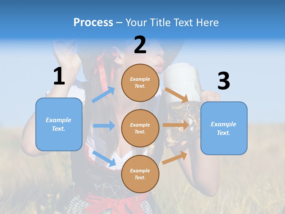 Girl Nature Jar PowerPoint Template