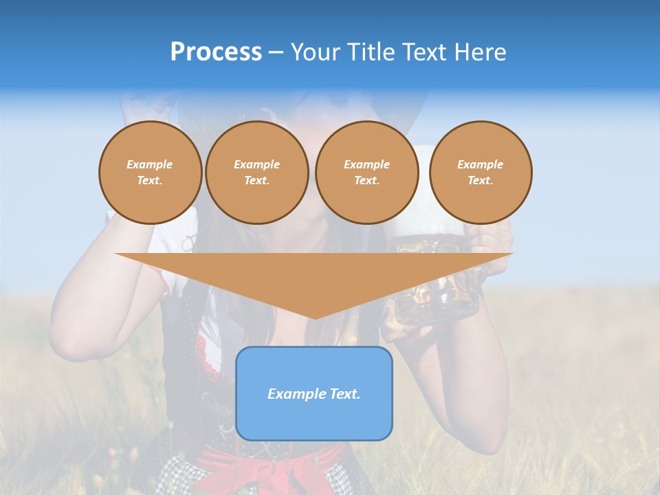 Girl Nature Jar PowerPoint Template