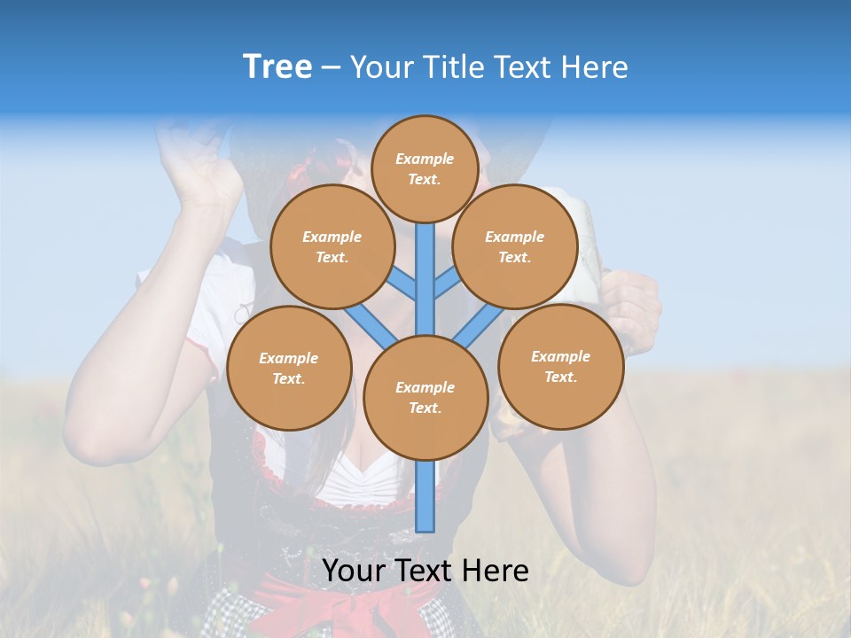 Girl Nature Jar PowerPoint Template