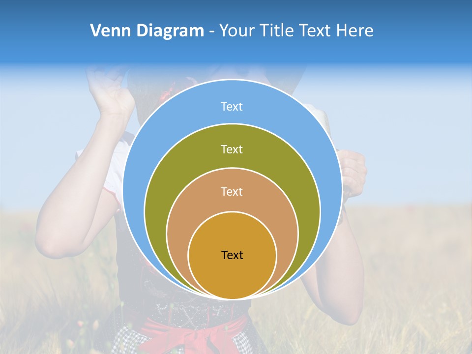 Girl Nature Jar PowerPoint Template