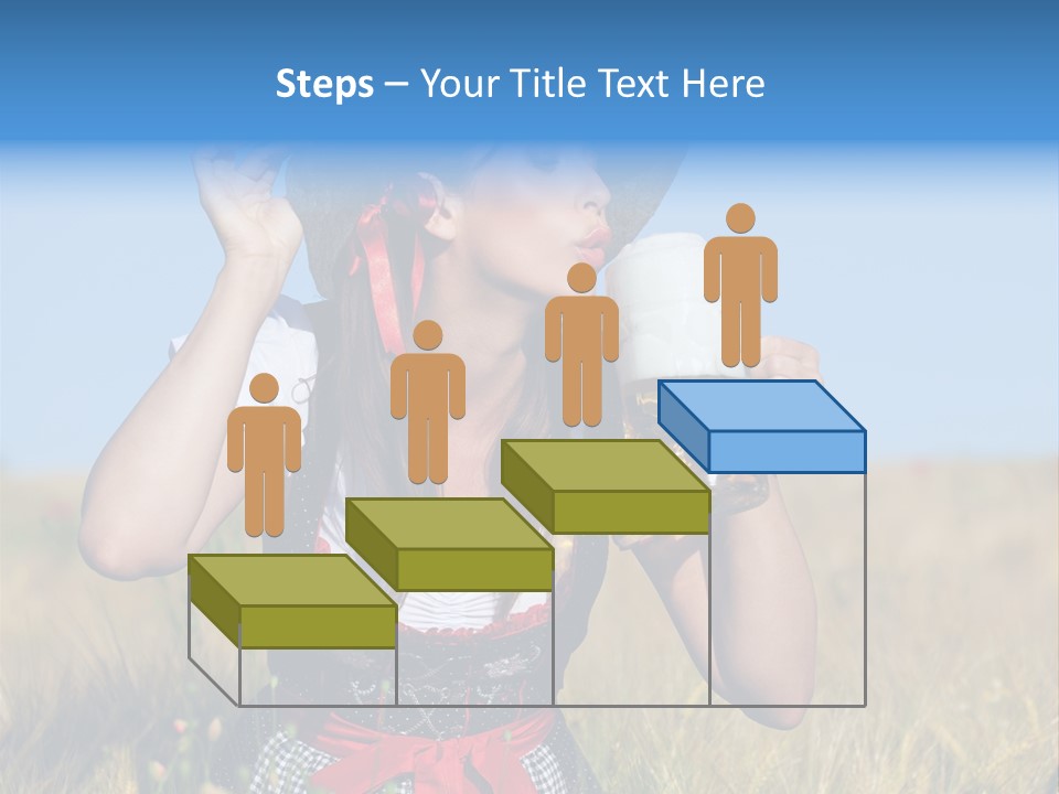 Girl Nature Jar PowerPoint Template