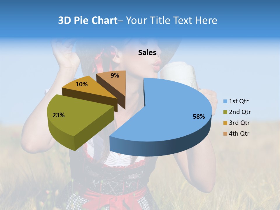 Girl Nature Jar PowerPoint Template