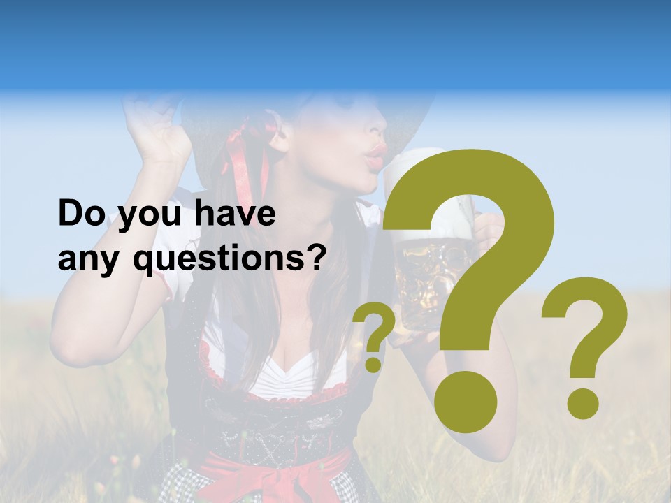 Girl Nature Jar PowerPoint Template