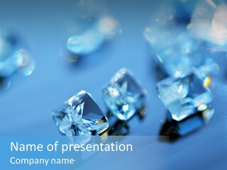 Set Gemstone Expensive PowerPoint Template