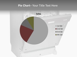 God White Cutlery PowerPoint Template