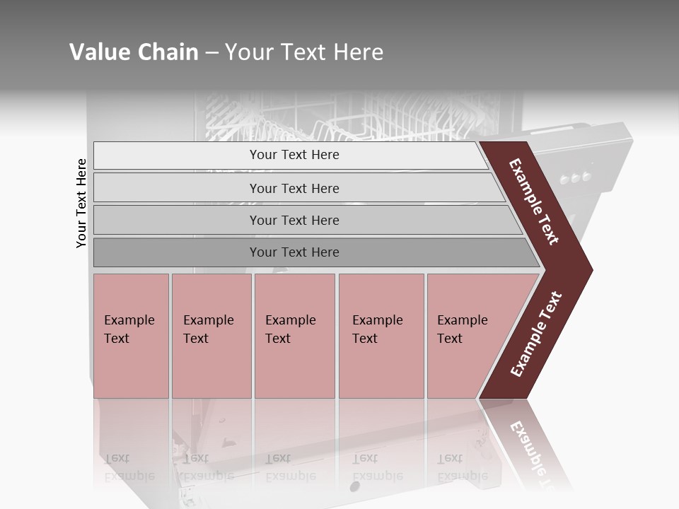 God White Cutlery PowerPoint Template