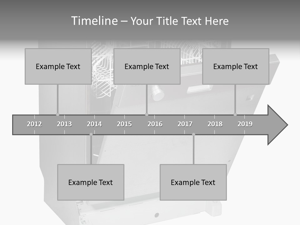 God White Cutlery PowerPoint Template