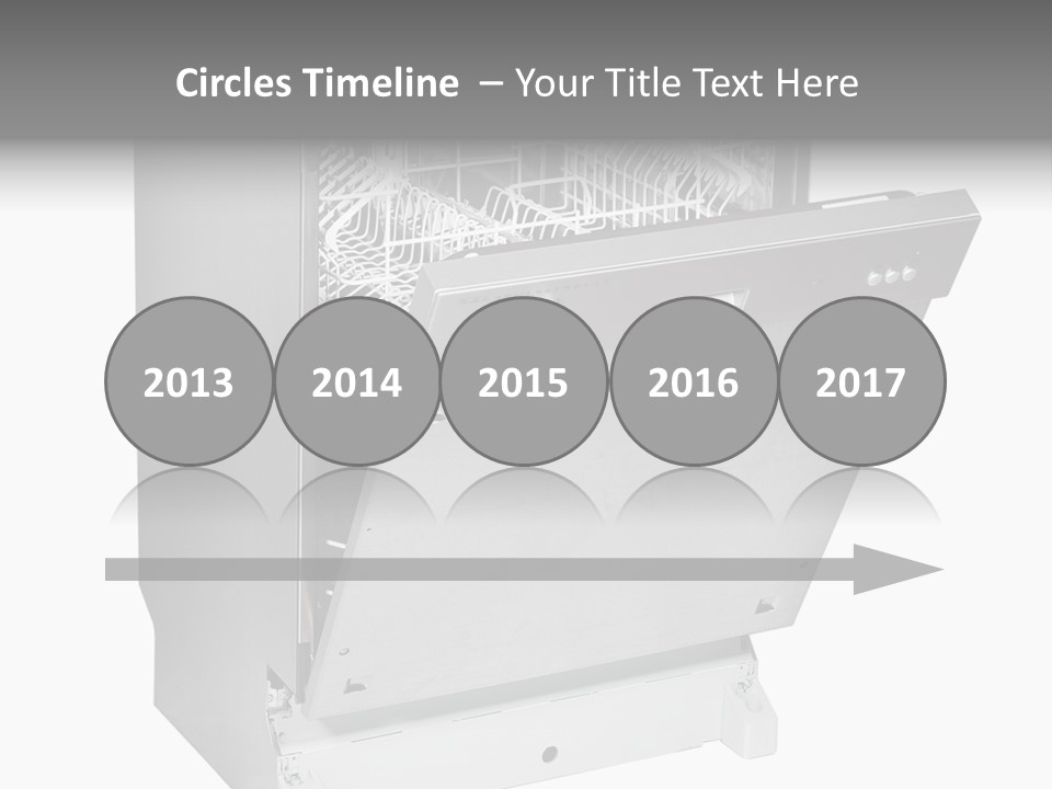 God White Cutlery PowerPoint Template