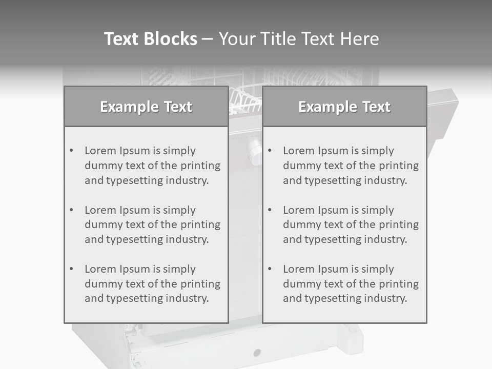 God White Cutlery PowerPoint Template