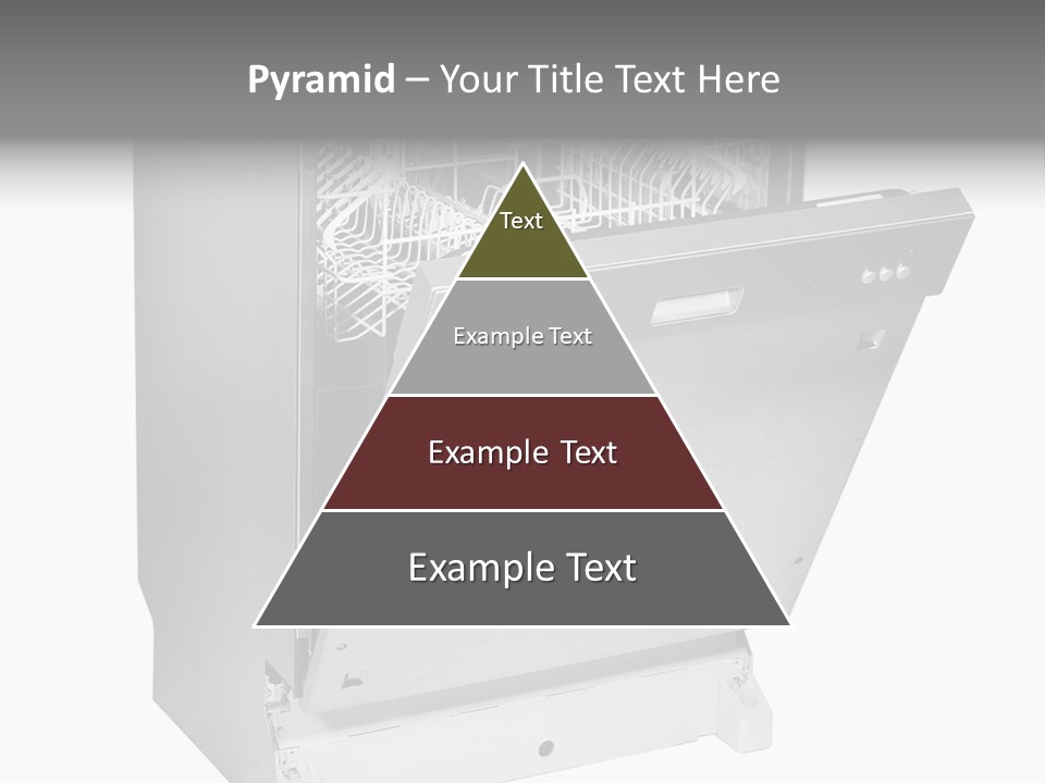 God White Cutlery PowerPoint Template