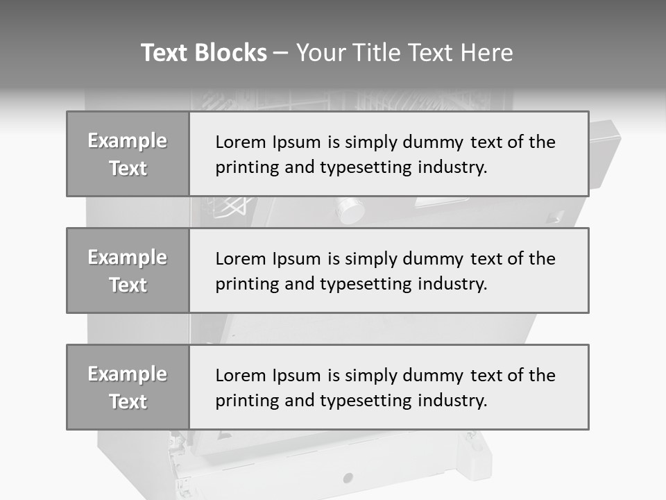 God White Cutlery PowerPoint Template