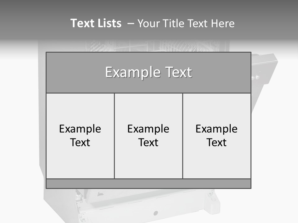 God White Cutlery PowerPoint Template
