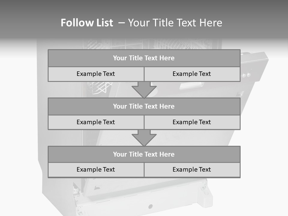 God White Cutlery PowerPoint Template