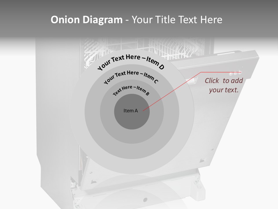 God White Cutlery PowerPoint Template