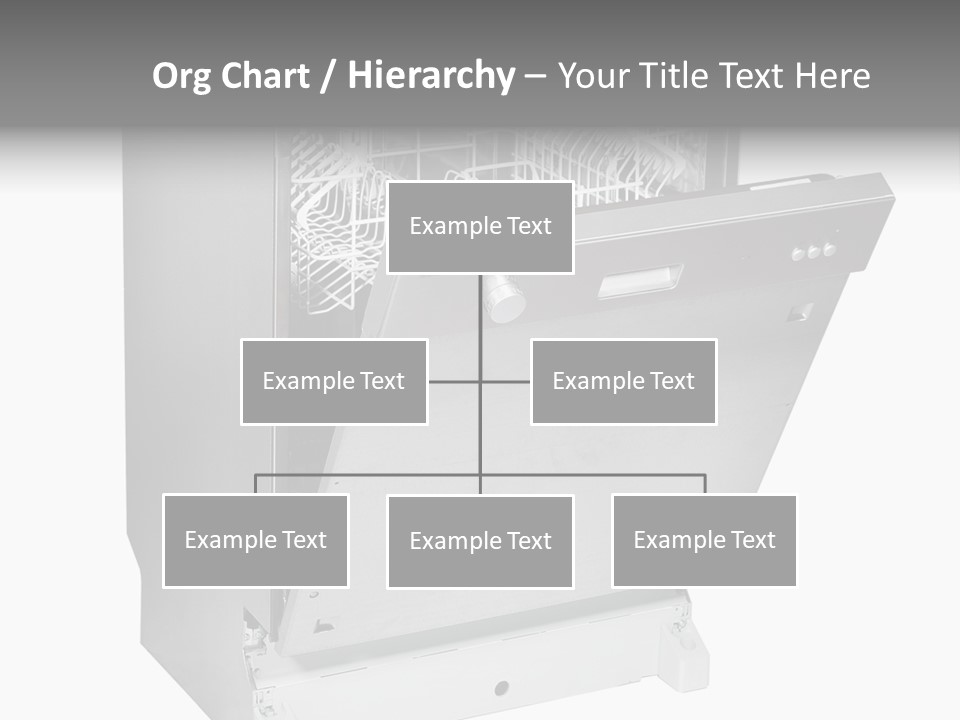 God White Cutlery PowerPoint Template