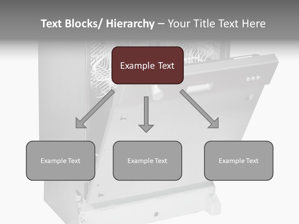 God White Cutlery PowerPoint Template