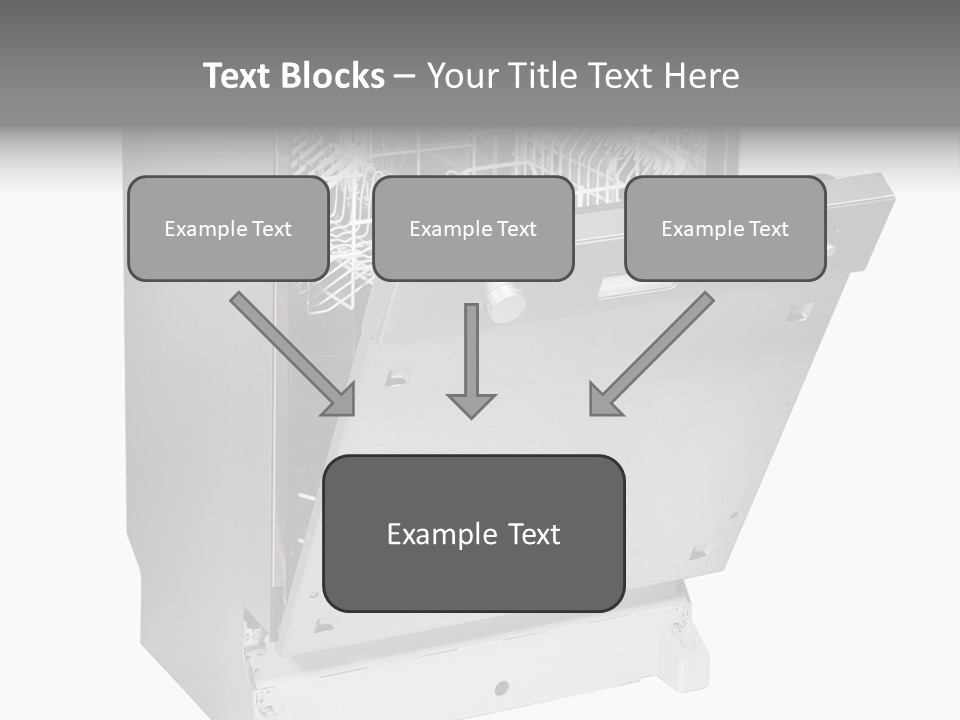 God White Cutlery PowerPoint Template