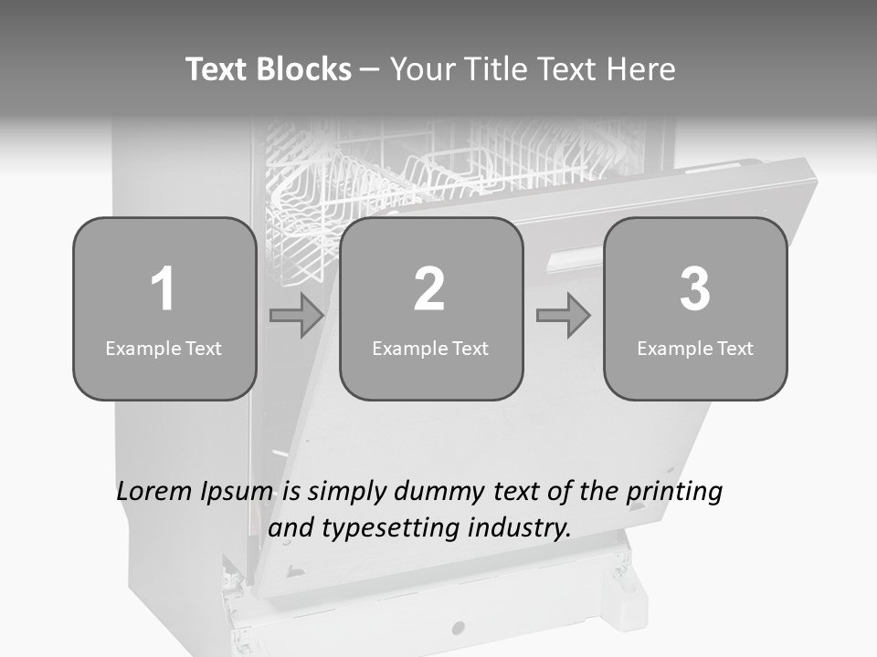 God White Cutlery PowerPoint Template