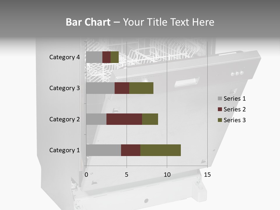 God White Cutlery PowerPoint Template
