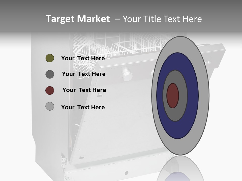 God White Cutlery PowerPoint Template