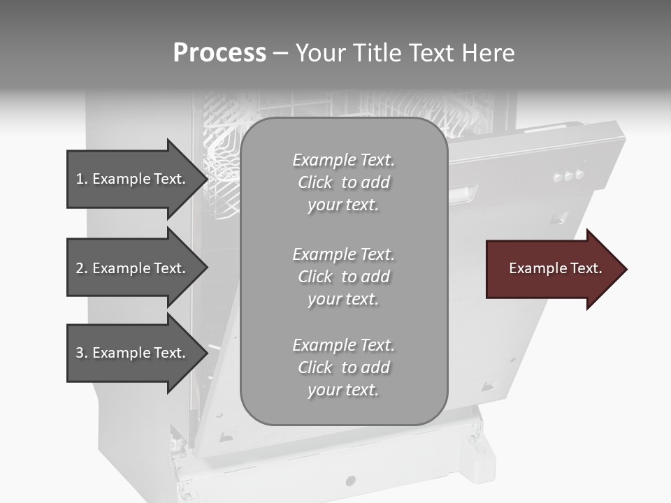God White Cutlery PowerPoint Template