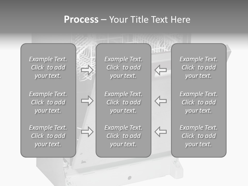 God White Cutlery PowerPoint Template
