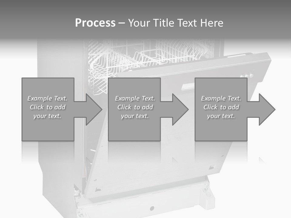 God White Cutlery PowerPoint Template