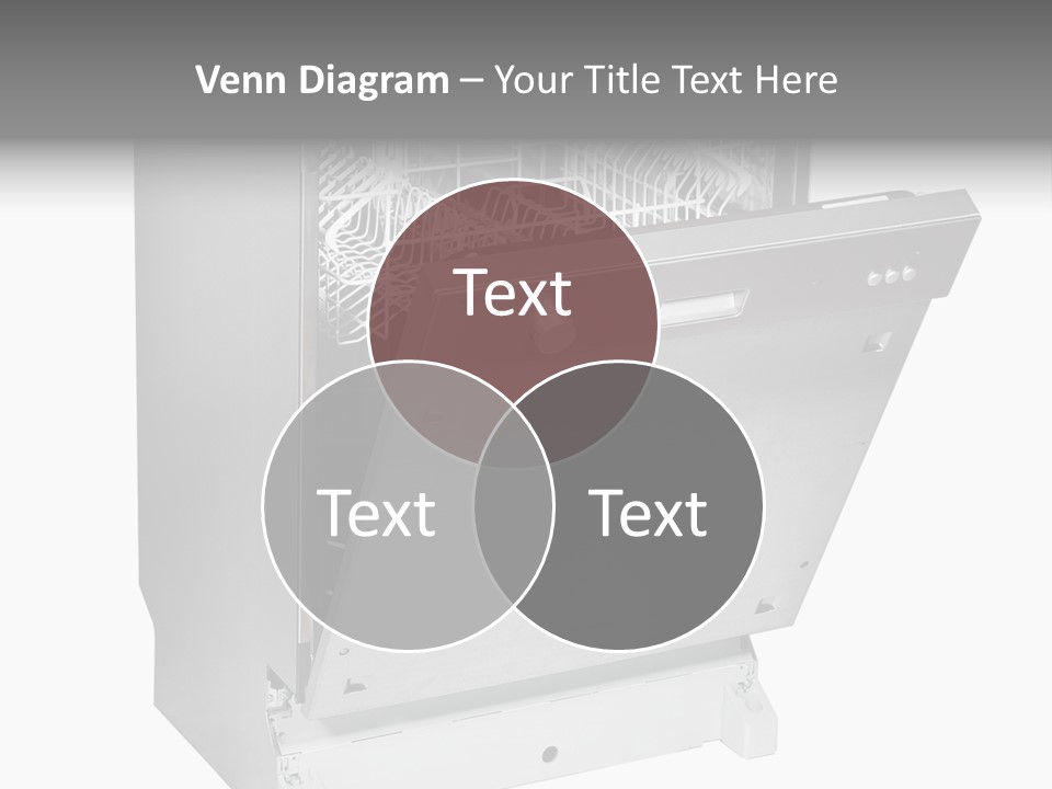 God White Cutlery PowerPoint Template