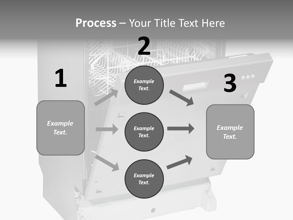 God White Cutlery PowerPoint Template